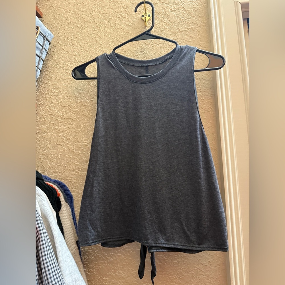 Stori by Katy Hearn- Charcoal Sleeveless Tie-Top